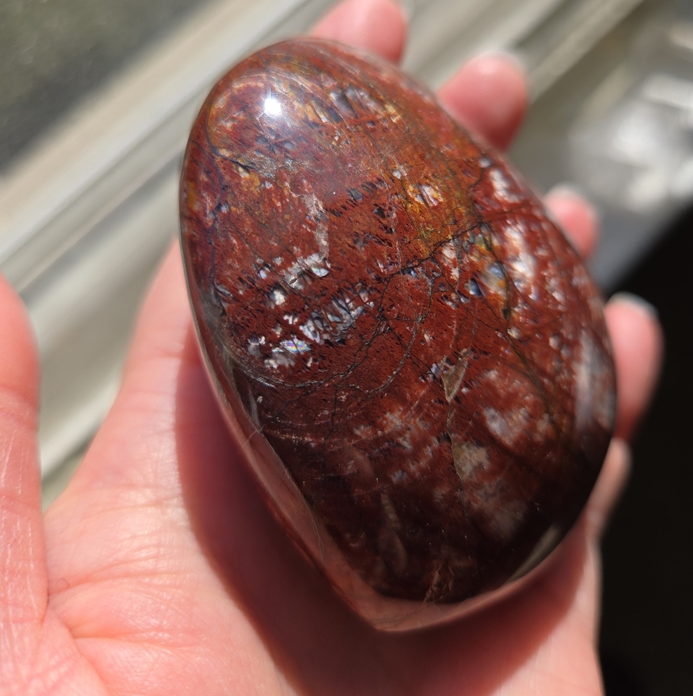 Fire Moonstone Heart